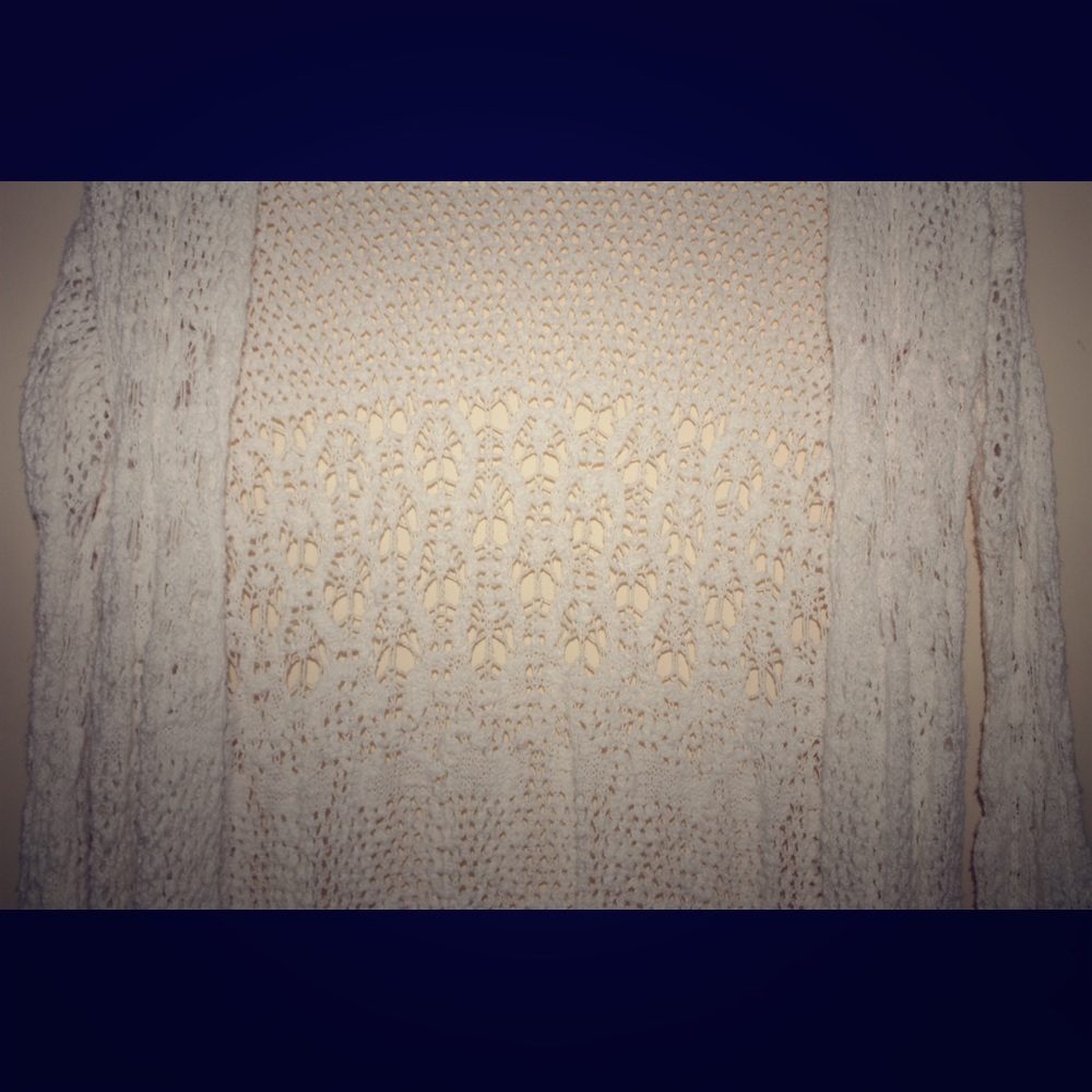 White cardigan